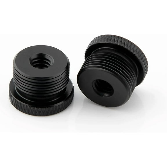 BRICK- Savita 2Pcs Mic Foot Adapter Screw Thread 1/4 To 5/8, Black