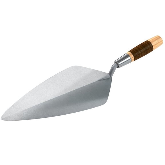 BRICK TROWEL FORGED 12" NL LEATHER HANDLE
