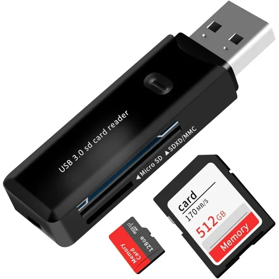 BRICK- Usb 3.0 Sd Card Reader For Pc, Laptop, Mac, Windows, -Black2