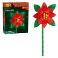 thumbnail image 1 of Brickcraft Bricktanicals Poinsettia Building Kit (56-Piece Set), Botanical Decoration, Holiday Collectible, Festive Brick Flower, 1 of 10