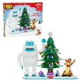 thumbnail image 1 of Brickcraft Rudolph the Red-Nosed Reindeer Bumble and Rudolph Christmas Tree Brick Building Kit (494-Piece Set), Holiday Collectible, Festive Display, Christmas Decoration, 1 of 11