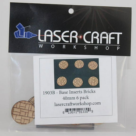 BRICKS 40MM BASE INSERTS (6 PACK)