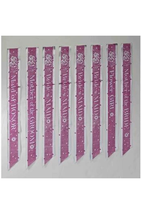 BRIDAL PARTY SASH SET 8/PCS