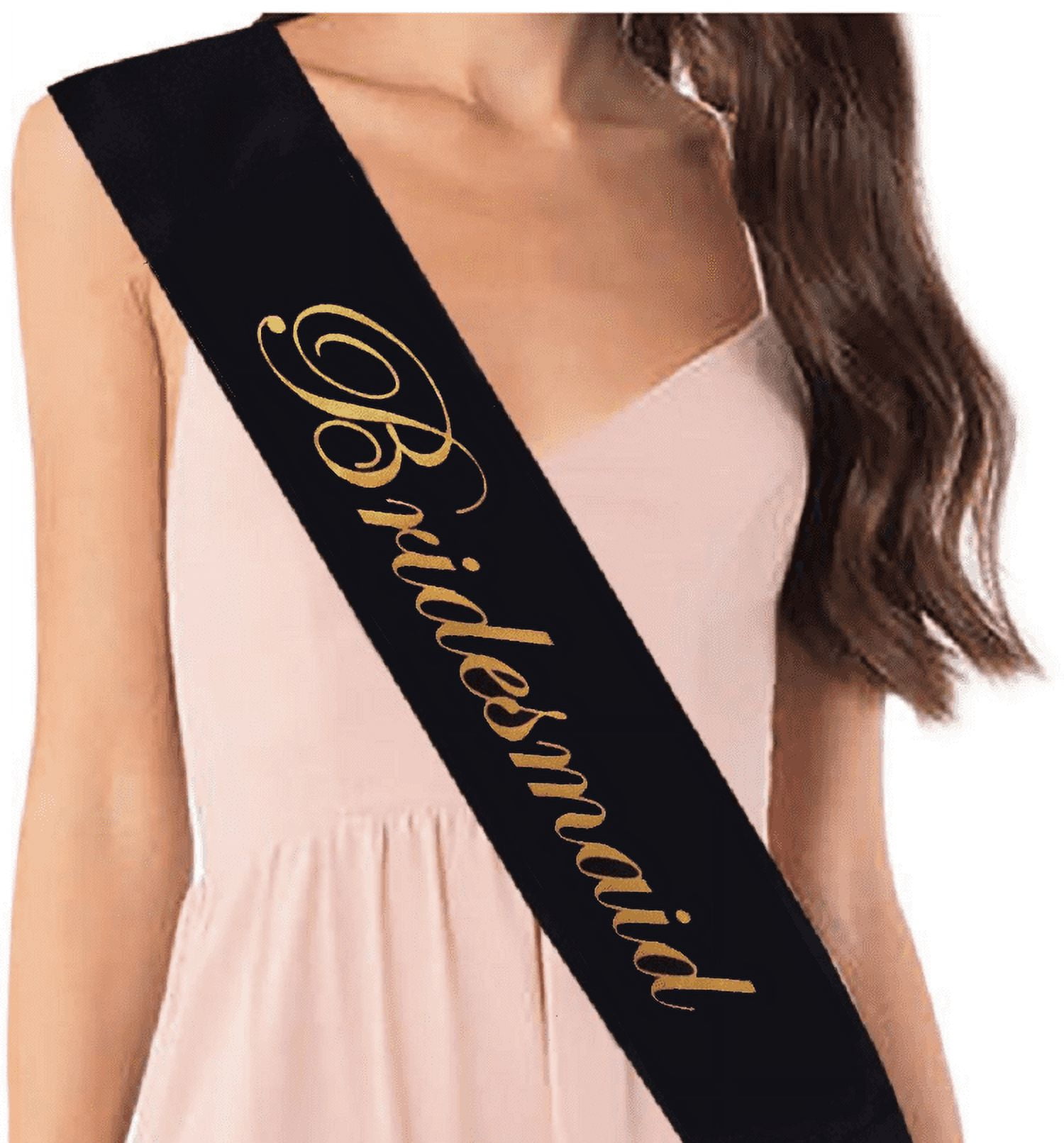 Bridesmaid ribbon cheap sash