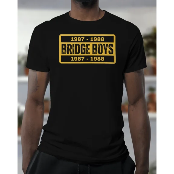 BRIDGE BOYS - 1987 - 1988 T Shirt | Wolverhampton Hooligans Molineux Gold Subway