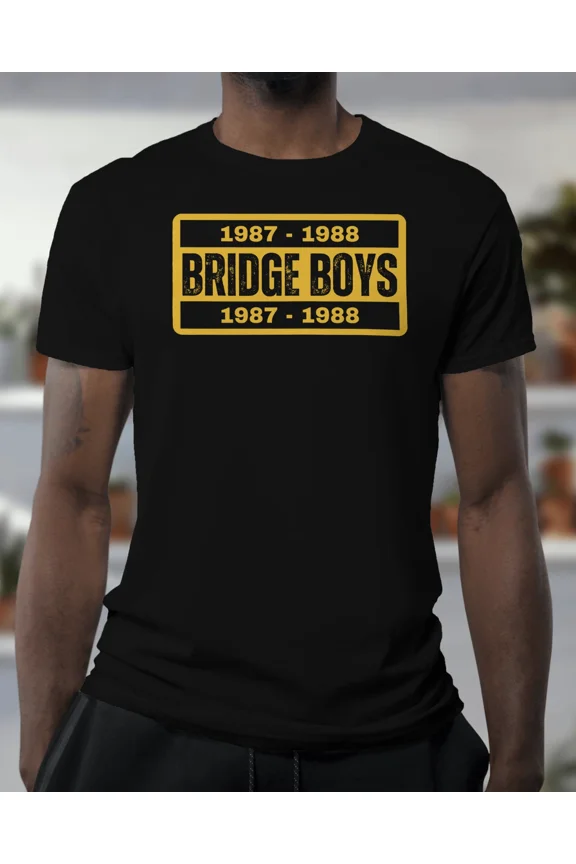 BRIDGE BOYS - 1987 - 1988 T Shirt | Wolverhampton Hooligans Molineux Gold Subway