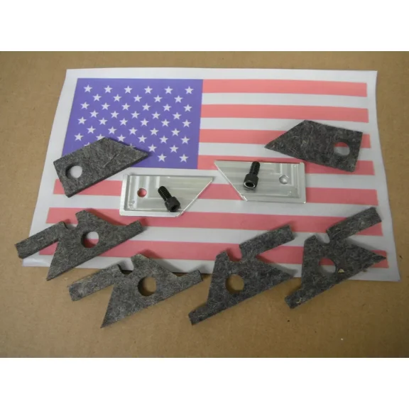 BRIDGEPORT MILL PART, milling machine COLUMN WIPER HOLDERS, SCREWS & FELT WIPERS