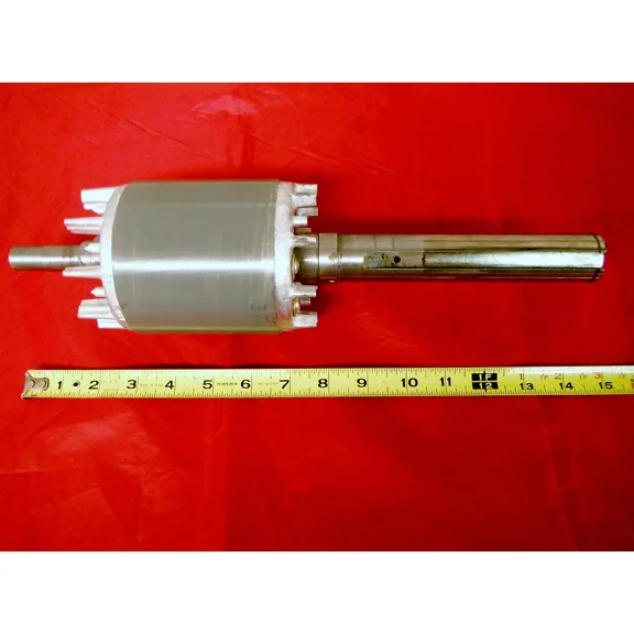 BRIDGEPORT MILL PART, milling machine ROTOR ASSEMBLY & MOTOR SHAFT 2 HP M44484