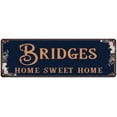 thumbnail image 1 of BRIDGES Home Sweet Home Victorian Look 6x18 Metal Sign 106180046743, 1 of 1