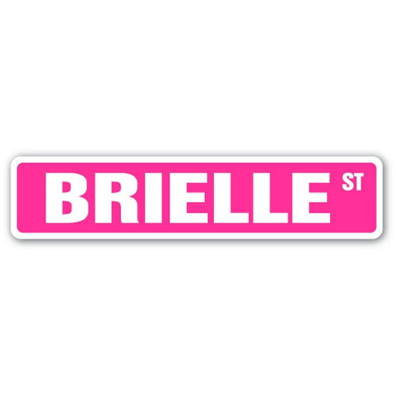 BRIELLE Street Sign Childrens Name Room Sign | Indoor/Outdoor |  24" Wide