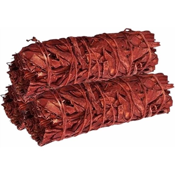 BRIG- 4" Dragons Blood Sage Sticks Pack with Starter Guide | Floral Organic Sage for House Cleansing and Evil Spirits Cleanse, Big Smudge Sticks Bundle for Yoga Meditation Healing Rituals