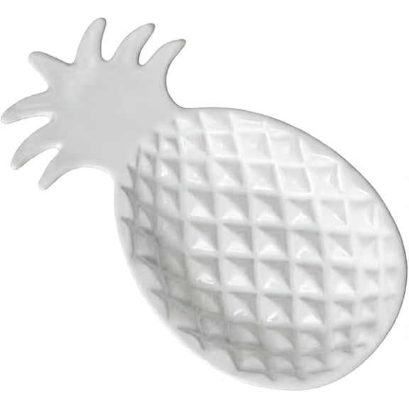 BRIG- White Pineapple Ceramic Soap Dish