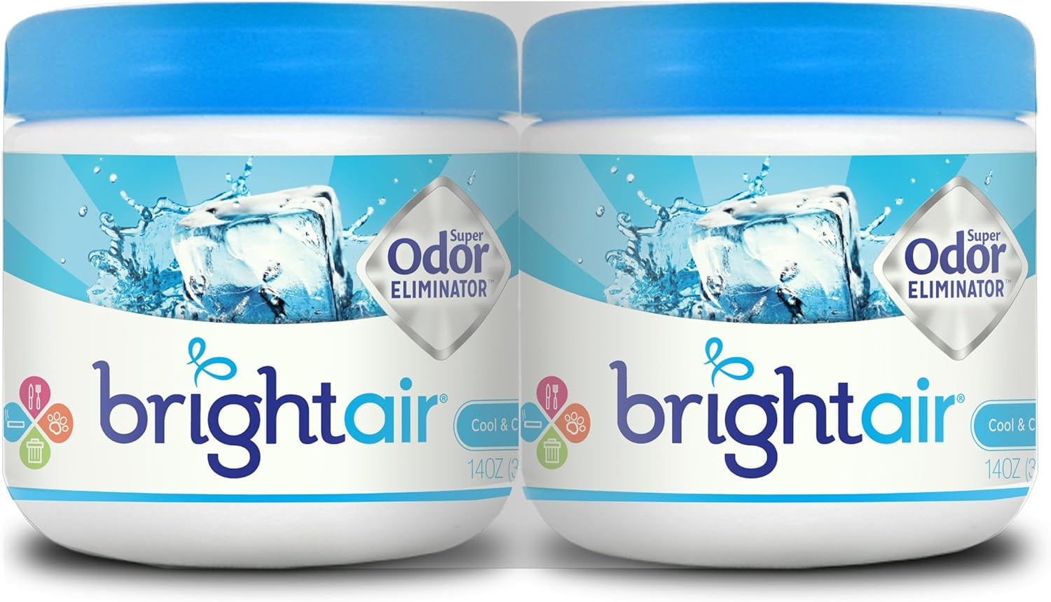 BRIGHT Air Air Fresheners Solid Cool and Clean Scent, 14 Oz, 2