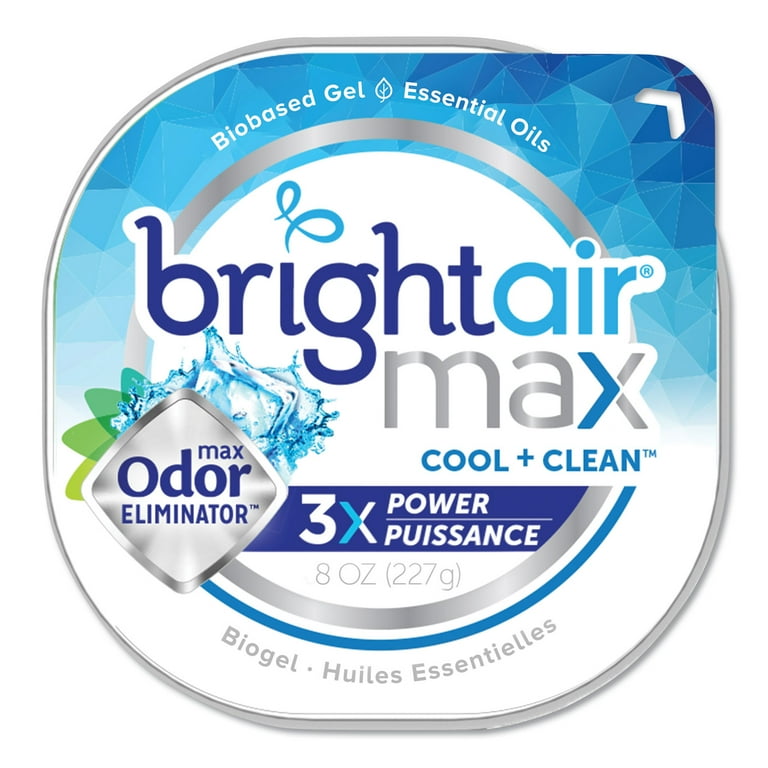 Max Odor Eliminator Air Freshener, Cool and Clean, 8 oz Jar, 6/Carton Max Odor Eliminator Air Freshener, Cool and Clean, 8 oz Jar, 6/Carton