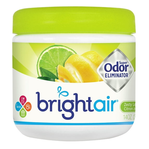 BRIGHT Air Super Odor Eliminator, Zesty Lemon and Lime, 14 oz