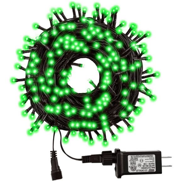 BRIGHT Christmas Easter 200 LED String Lights, 66FT Connectable String Lights with 8 Lighting Modes, Xmas Vintage Decorations for Indoor Outdoor Party Supplies Yard Garden Decor (Green)