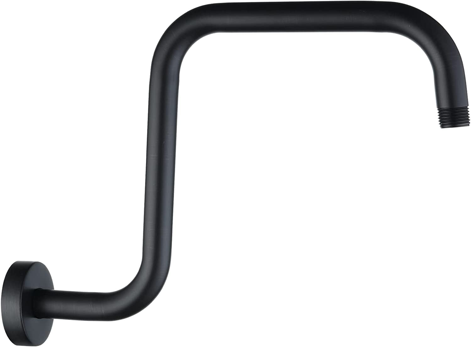 BRIGHT SHOWERS 13 Inch Shower Head Extension Arm with Flange S Shaped