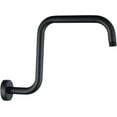 BRIGHT SHOWERS 13 Inch Shower Head Extension Arm with Flange S Shaped