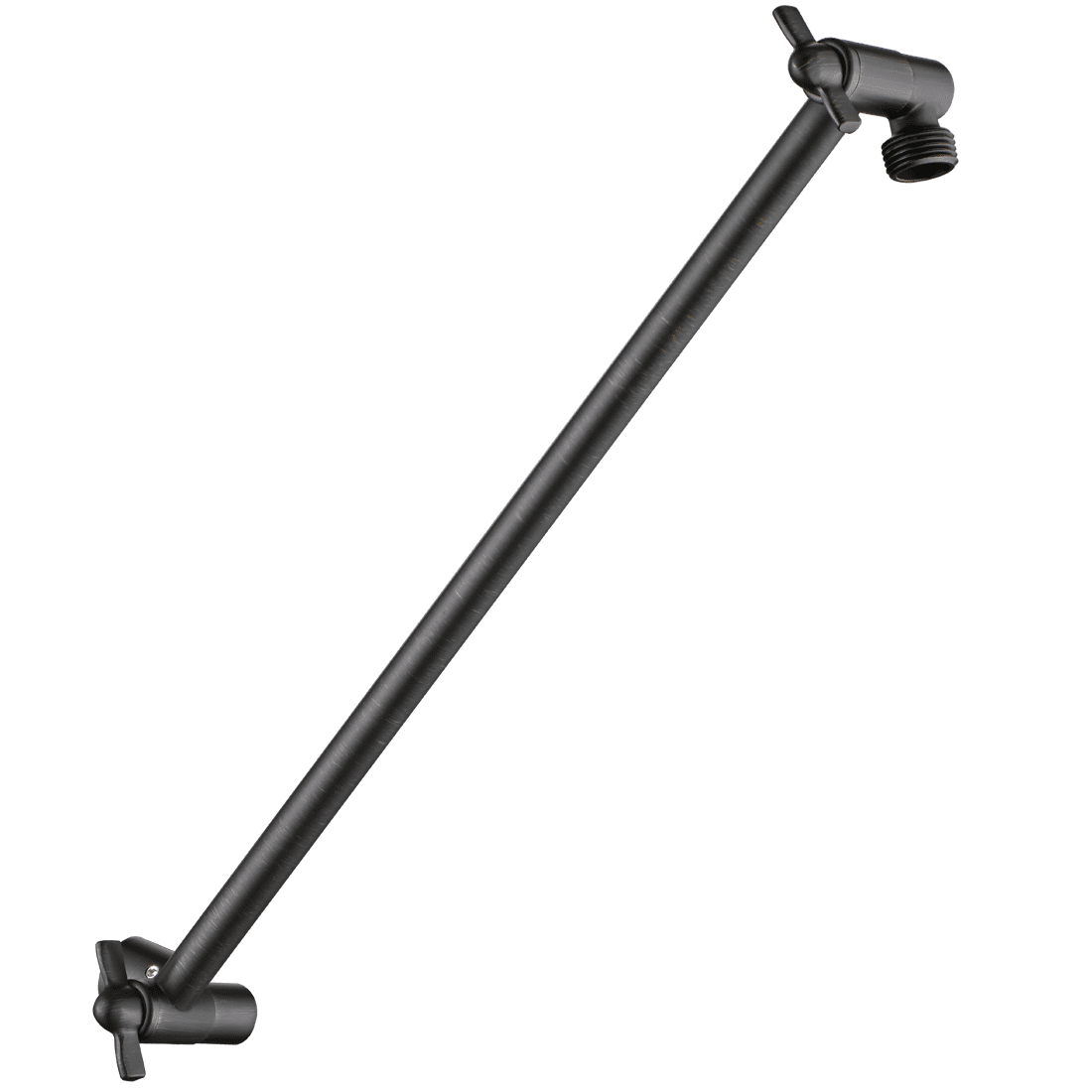 BRIGHT SHOWERS 15 Inch Extra Long Shower Head Extension Arm, Solid