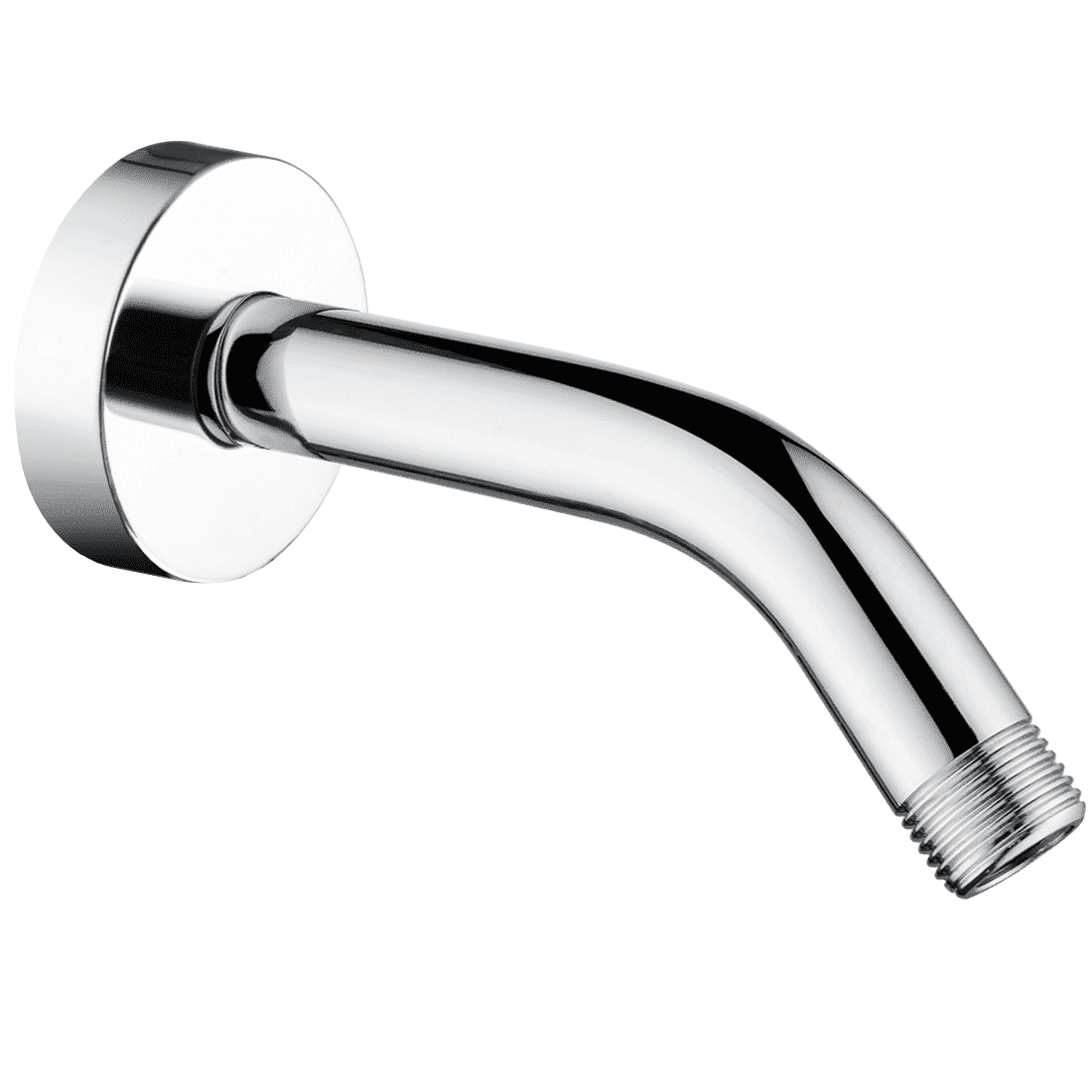Chrome S-Shaped Wall Mounted Brass Shower Arm