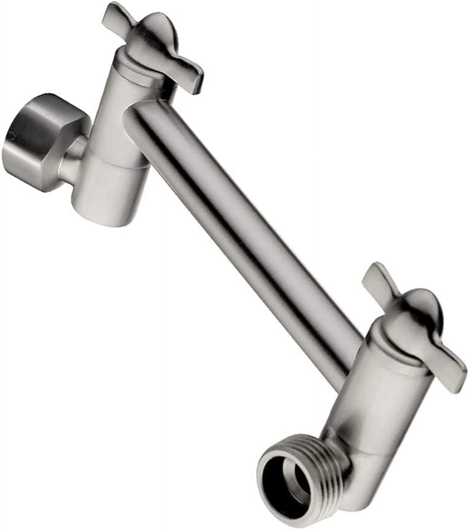 BRIGHT SHOWERS Brass Shower Arm Extender for Rain and Handheld Shower