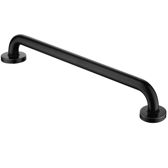 BRIGHT SHOWERS Grab Bar for Showers and Bathtubs, Handicap Bathroom Safety 24" Stainless Steel Rail, ADA-Compliant Decorative Grab Bar, Wall Senior Handle for Elderly or Handicapped, Oil-Rubbed Bronze