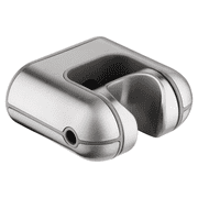BRIGHT SHOWERS Handheld Shower Head Holder Hand Shower Wall Bracket, Adjustable Shower Wand Holder, Universal 1/2 in Male Female Shower Hose Holder, Brushed Nickel
