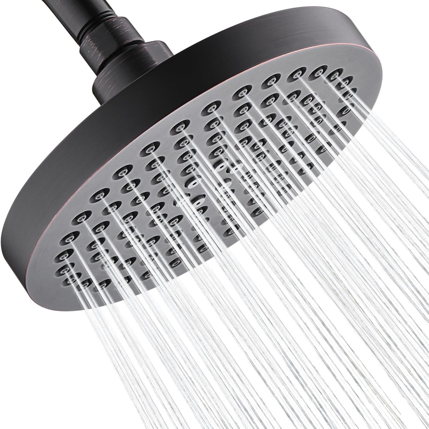 BRIGHT SHOWERS High Pressure Shower Head, 6 Inch Rain Shower Head, 2 ...