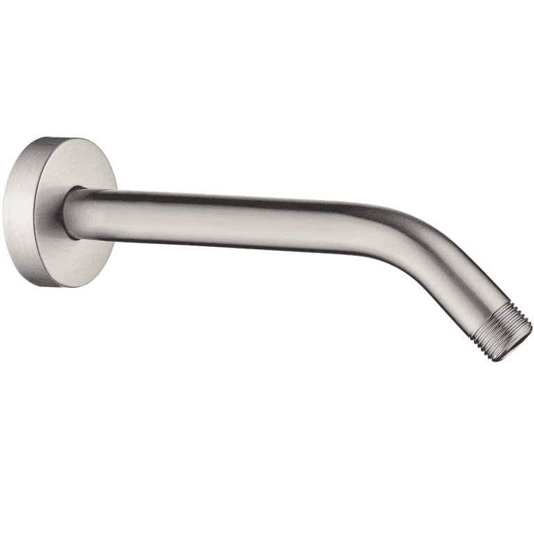 BRIGHT SHOWERS Shower Arm with Flange 10 Inches Solid Brass Shower