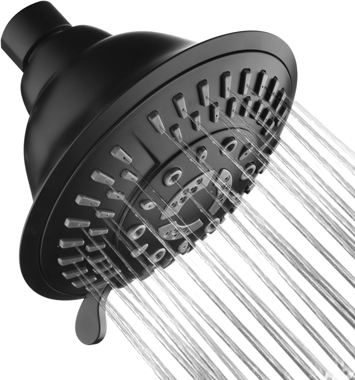 BRIGHT SHOWERS Shower Head High Pressure Rain Showerhead 5 Spray Setting Fixed Shower head Angle Adjustable Bathroom Showerhead, Oil Rubbed Bronze