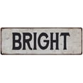 thumbnail image 1 of BRIGHT Vintage Look Rustic Chic Metal Sign 6x18 106180036623, 1 of 1
