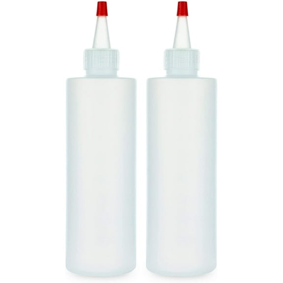 BRIGHTFROM Condiment Dispensers LDPE 8 oz Leak Proof Squeeze Bottles, Pack of 2