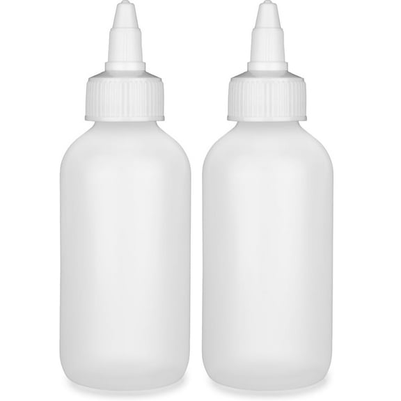 BRIGHTFROM Twist Top Applicator Bottles, Squeeze 4 OZ Empty Plastic Bottles, Ref