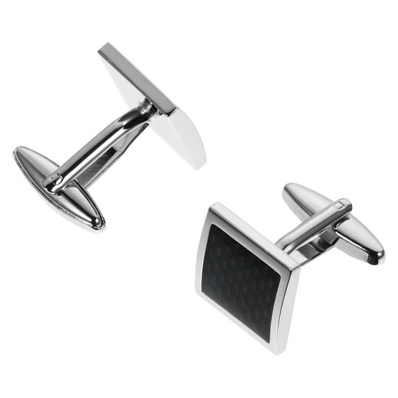 BRIGHTFUFU 1 Pair Elegant Cuff Links for Men French Cuff Shirt Copper Material