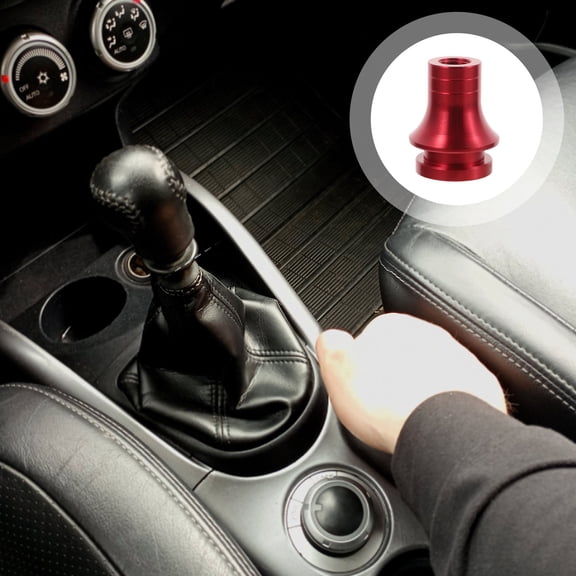 FUEENIRVA Durable Red Gear Shift Knob Adapter for Manual Shifter Stable Connection