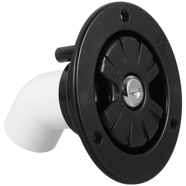 Gravity Water Fill Inlet Square Bayonet Style Cap Magnetic Attraction, RV Fresh Water Locking CapRV Water Inlet With Cover RV Fresh Water Locking Cap For Rv Camper For MOTORHOME Boats(Black