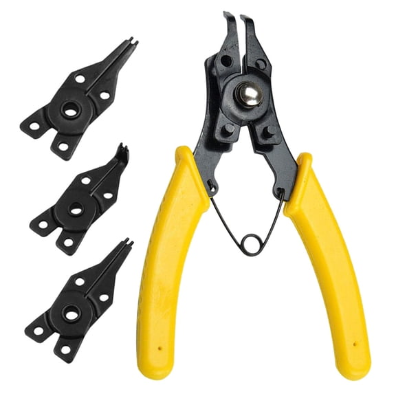 FUEENIRVA External Circlip Pliers Spring Loaded Pliers Metal 1 Set