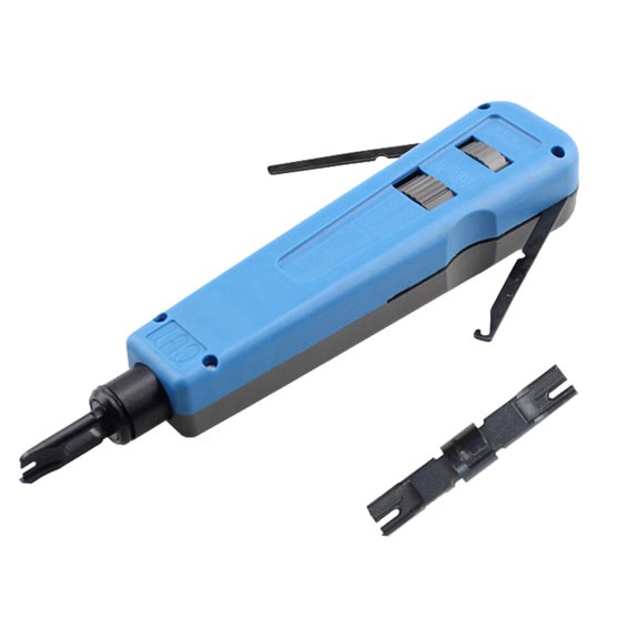 BRIGHTFUFU 1 Set Network Cable Crimp Pliers Network Wire Impact Punch-Down Tool for Technicians and DIY Enthusiasts