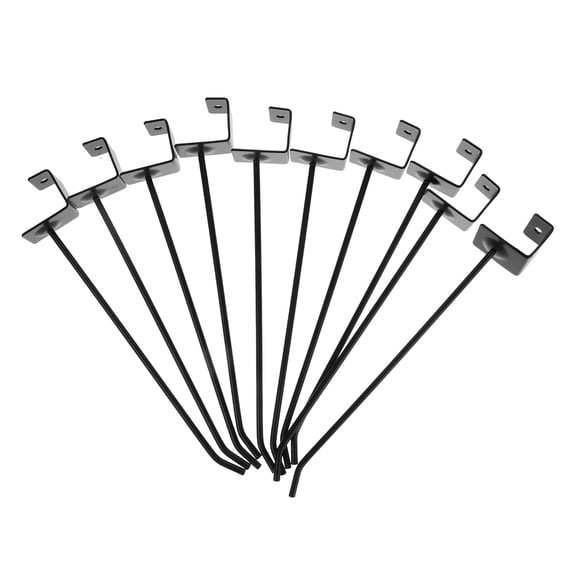 FUEENIRVA Shelf Display Hook Panel Wire Hooks Iron 10pcs