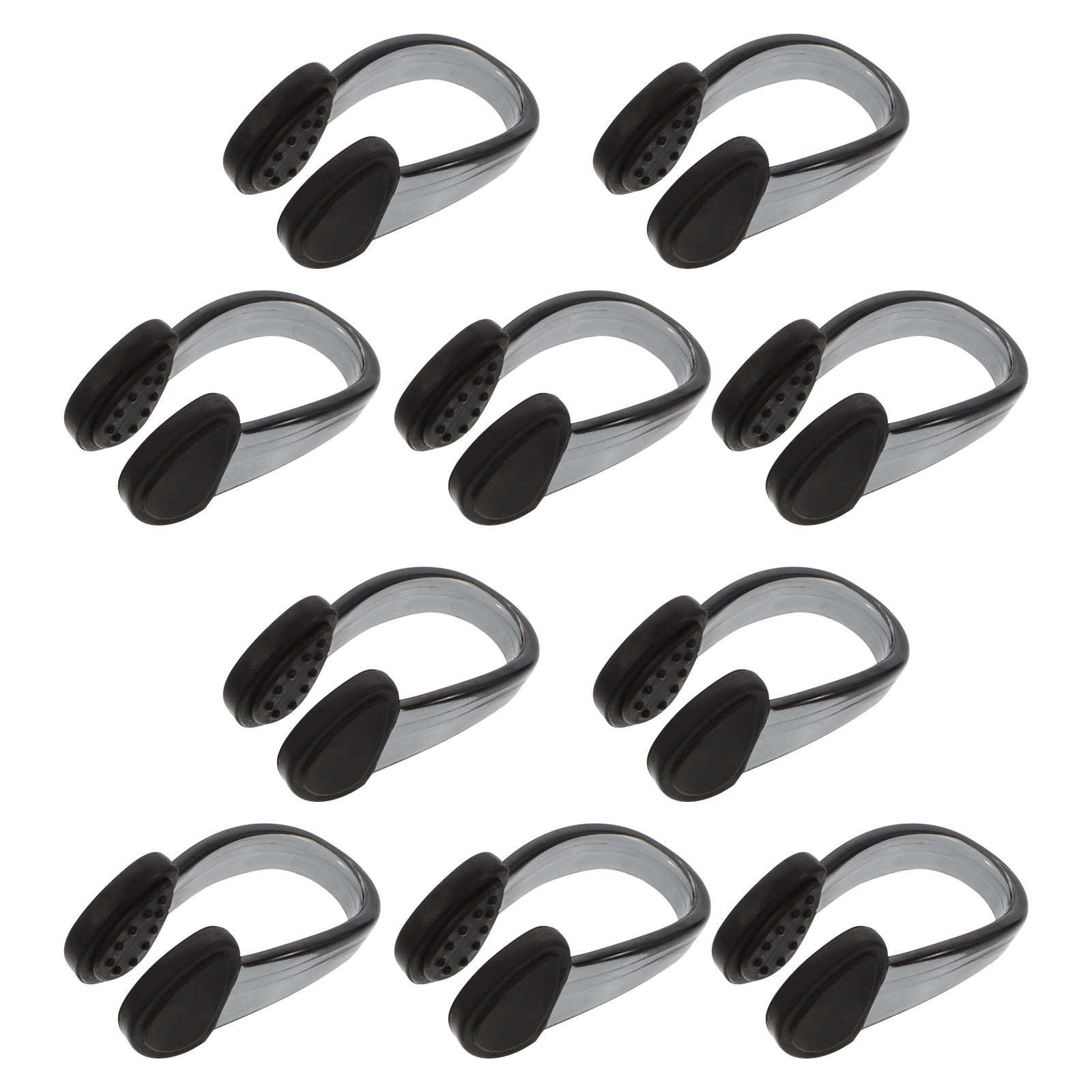 BRIGHTFUFU 10Pcs Nose Clamp for Swimming Waterproof Silicone PC Clips ...