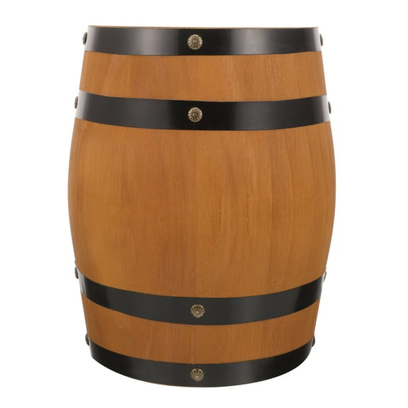 BRIGHTFUFU 1Pack Delicate Wood Barrel Decor Half Shape For Home And Bar