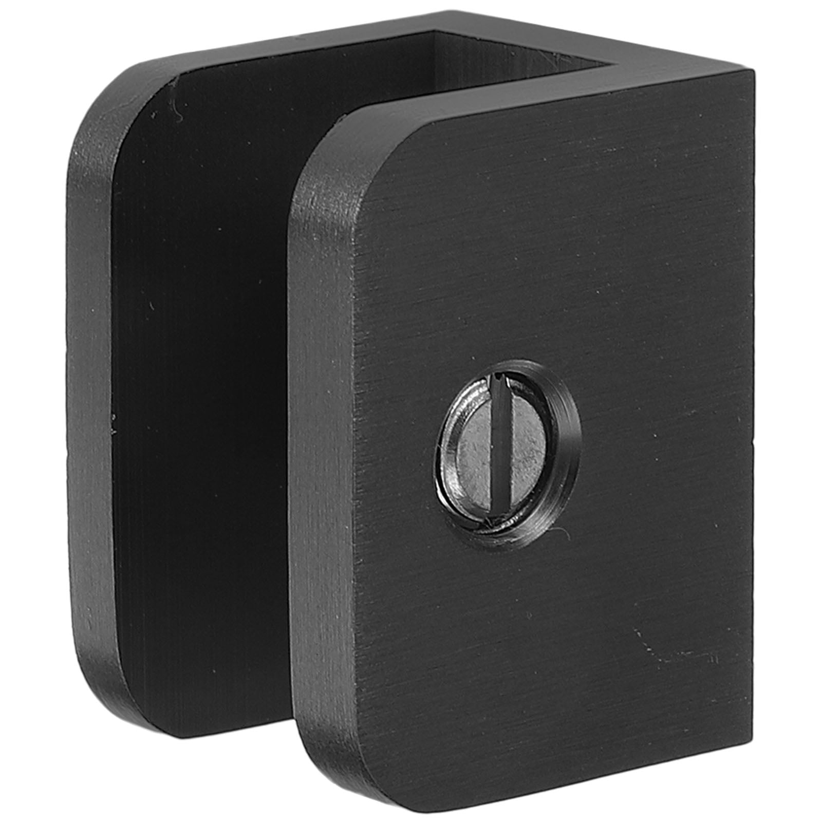 BRIGHTFUFU 1Pack Rectangular Black Copper Metal Clamp for Glass Shelves ...