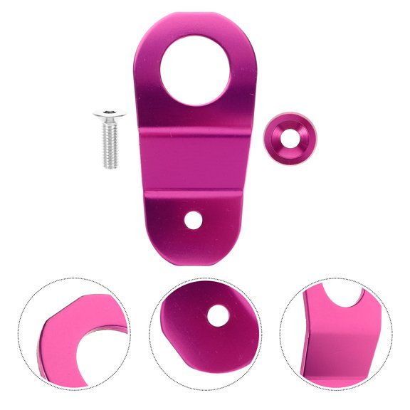 BRIGHTFUFU Aluminum Radiator Bracket for Car Radiator, 1 Piece with Sleek Finish, Dimensions 3.42X1.57X0.12in