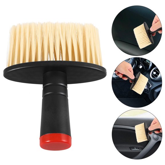 BRIGHTFUFU 1Pcs Interior Car Brush for Dust Removal with ABS and Fiber Material 11.8X4.1X0.8in