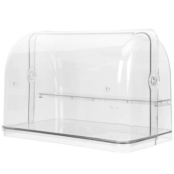BRIGHTFUFU 1Pcs Transparent Mini Storage Box for Figurines Clear Plastic Container with Sealed Protection
