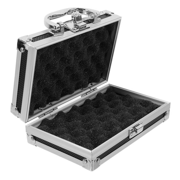 TABLZONE Portable Black Tool Case ABS Fiberboard Metal Sturdy Storage Organizer