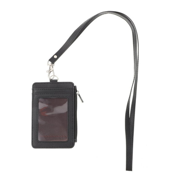 BRIGHTFUFU 1Set Practical Design Bus Pass Card Holder in Black for Cruise Cards and Hotel Key Cards