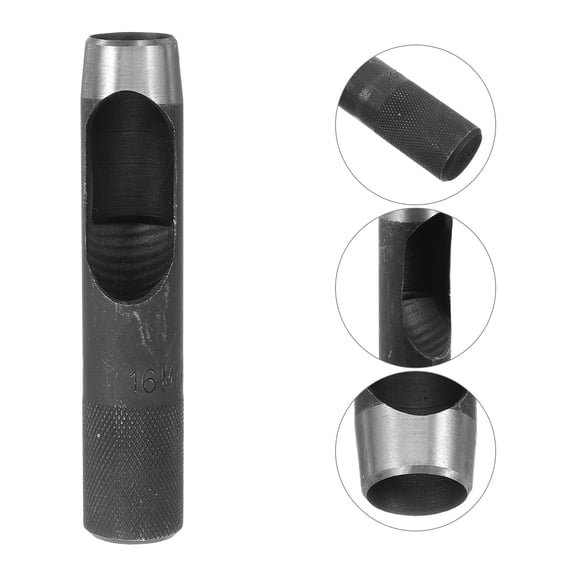 BRIGHTFUFU Leatherworking Punch Tool Set, Cylindrical Metal Tools for Projects and Crafting, 1 Set