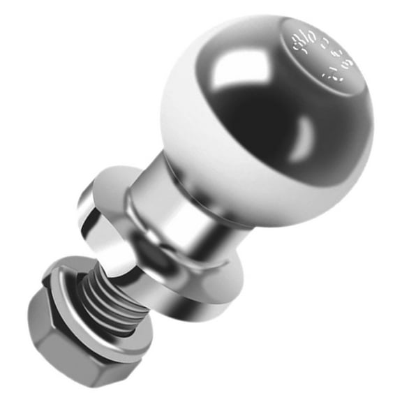 BRIGHTFUFU 1Set Silver Hitch Ball for Off-road Vehicle 4.72X1.97X1.97in Professional Technology