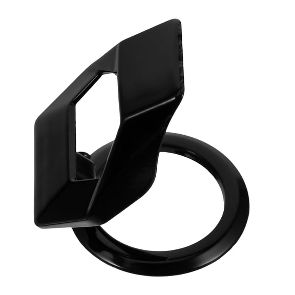 BRIGHTFUFU 1Set Zinc Alloy Car Button Cover for Engine Black and Round Shape